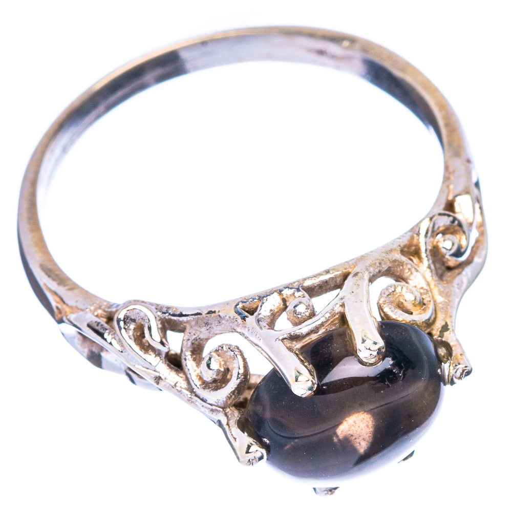 Smoky Quartz Dainty Ring Size 7 (925 Sterling Silver) R146996