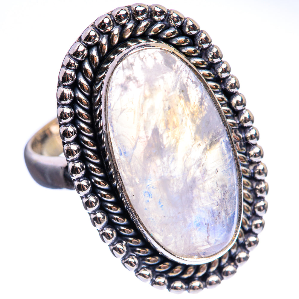 Rainbow Moonstone Ring Size 7 (925 Sterling Silver) R142939