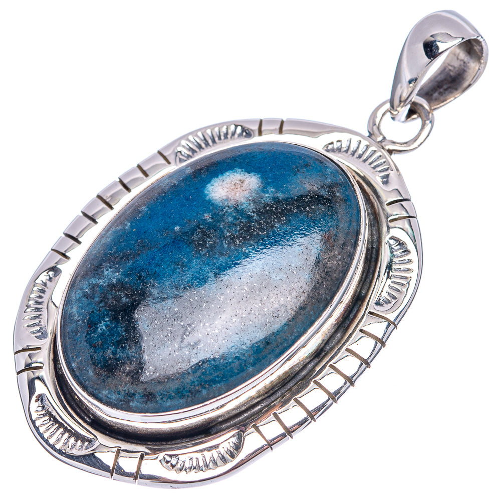 Premium Apatite Pendant 1 7/8" (.925 Sterling Silver)