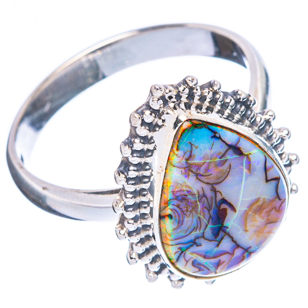 Rare Sterling Opal Ring Size 8.5 (925 Sterling Silver) R4628
