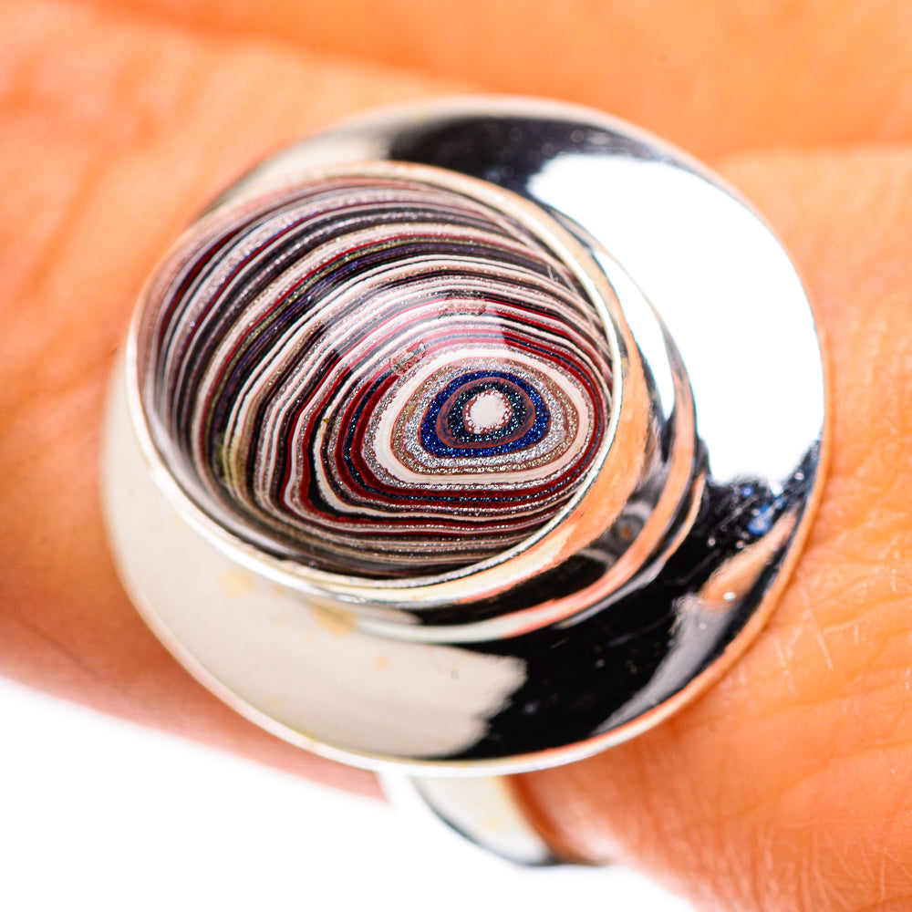 Fordite Ring Size 8 (925 Sterling Silver) RING139278