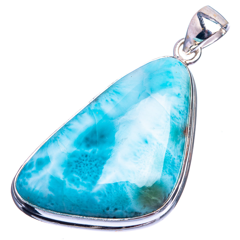 Larimar Pendant 1 3/4" (925 Sterling Silver) P38961