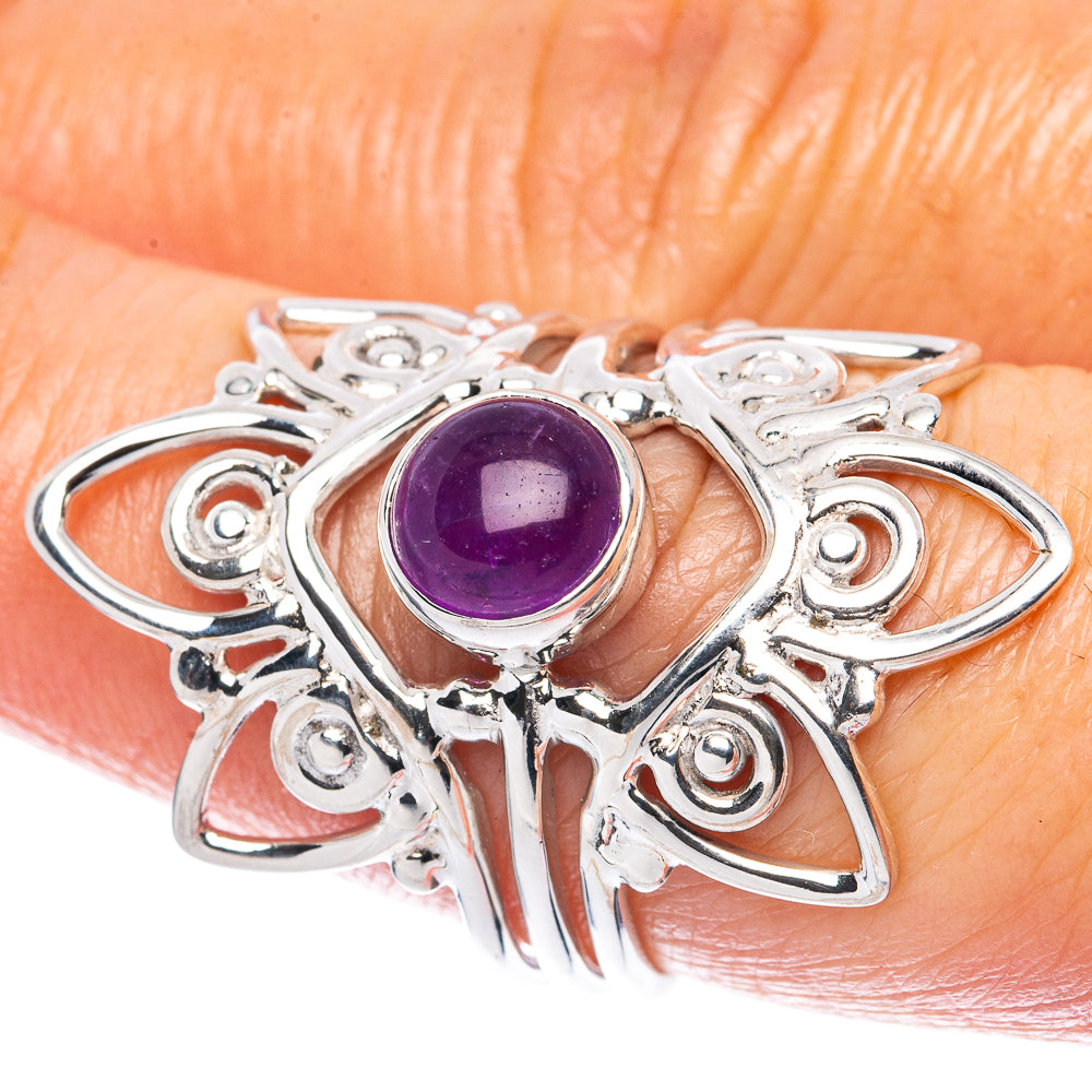 Premium Amethyst 925 Sterling Silver Ring Size 7.25 (925 Sterling Silver) R2655