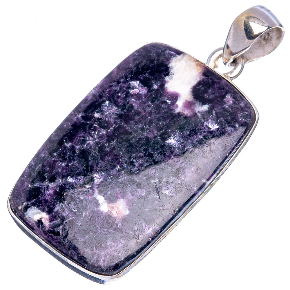 Lepidolite Pendant 1 5/8" (925 Sterling Silver) P43344