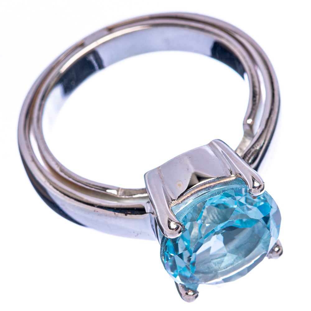 Rare Blue Topaz Ring Size 8 (925 Sterling Silver) R146016
