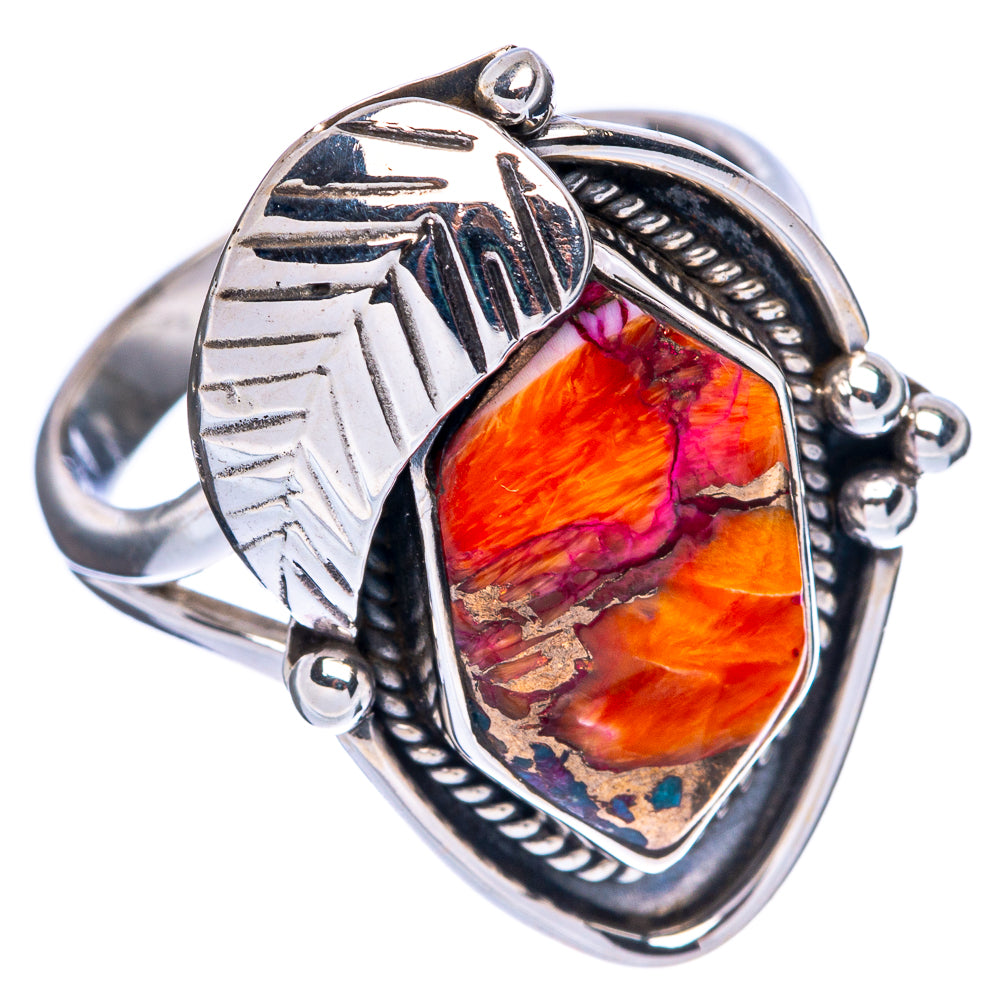 Pink Dahlia Turquoise Ring Size 9 (925 Sterling Silver) R146188
