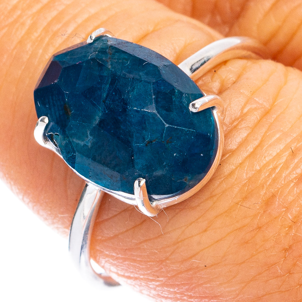 Rare Apatite Ring Size 8 (925 Sterling Silver) R8479