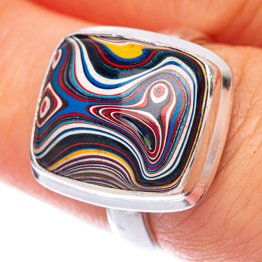 Fordite Ring Size 6.75 (925 Sterling Silver) R144854