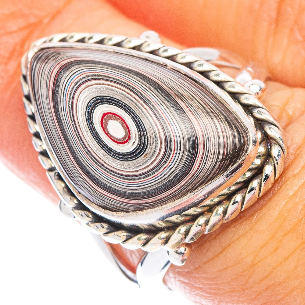 Fordite Ring Size 6.5 (925 Sterling Silver) R7099