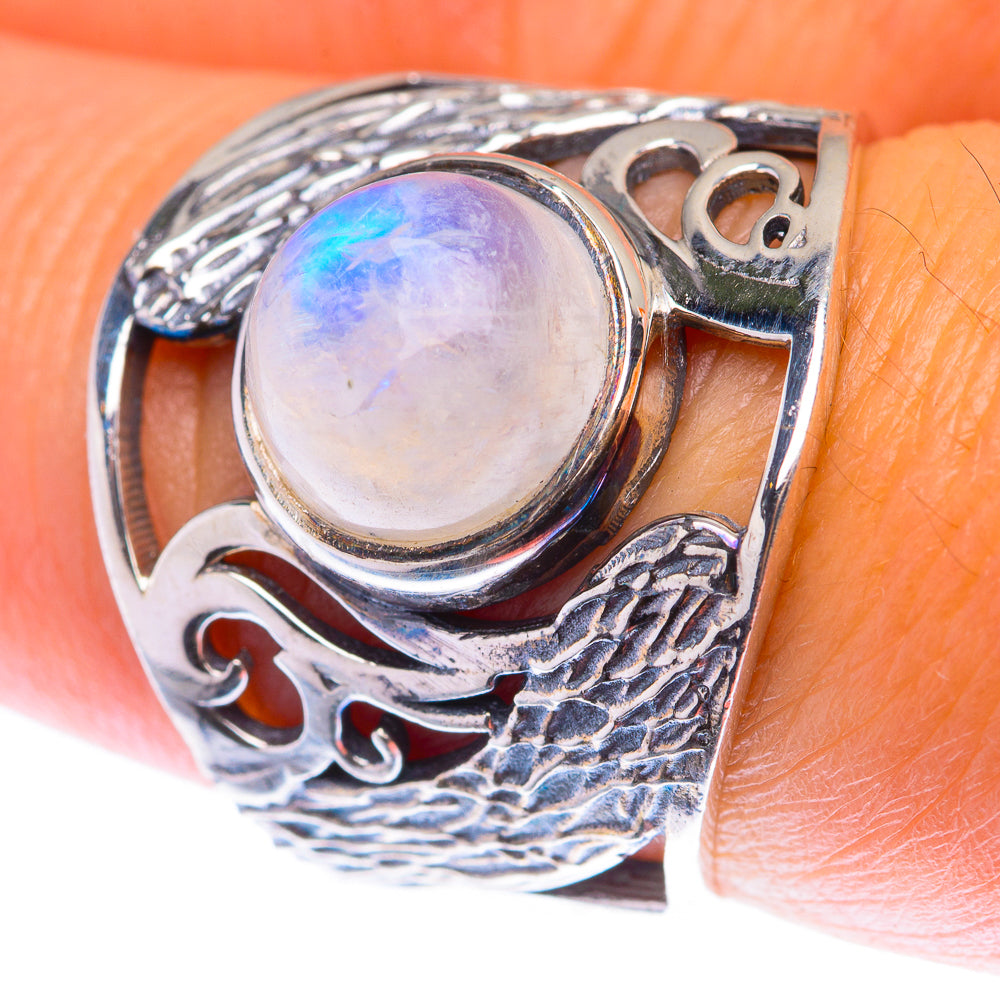 Rainbow Moonstone Ring Size 7 (925 Sterling Silver) RING139952
