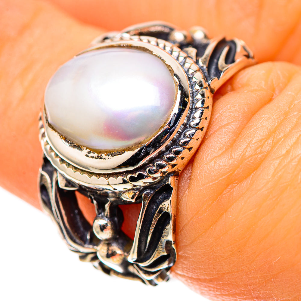 Cultured Pearl 925 Sterling Silver Ring Size 6 (925 Sterling Silver) RING139569