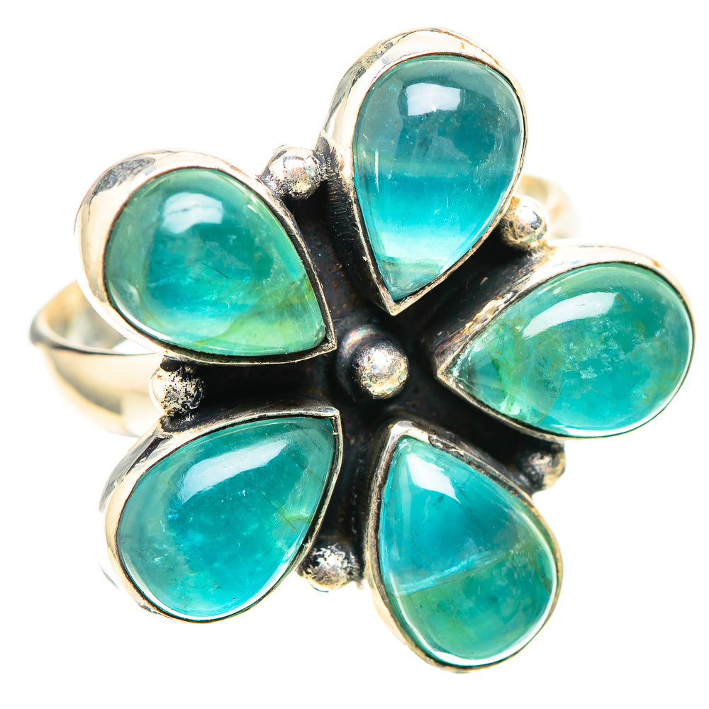 Large Blue Fluorite 925 Sterling Silver Ring Size 10.5 (925 Sterling Silver) RING139624