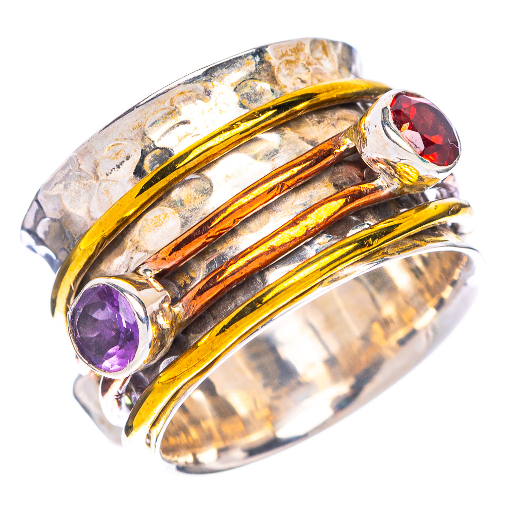 Garnet, Amethyst, Citrine Ring Size 5 (925 Sterling Silver) R1302