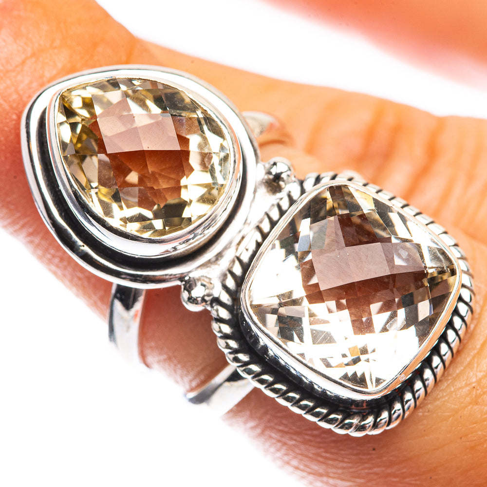 Large Topaz Ring Size 6 (925 Sterling Silver) R142521