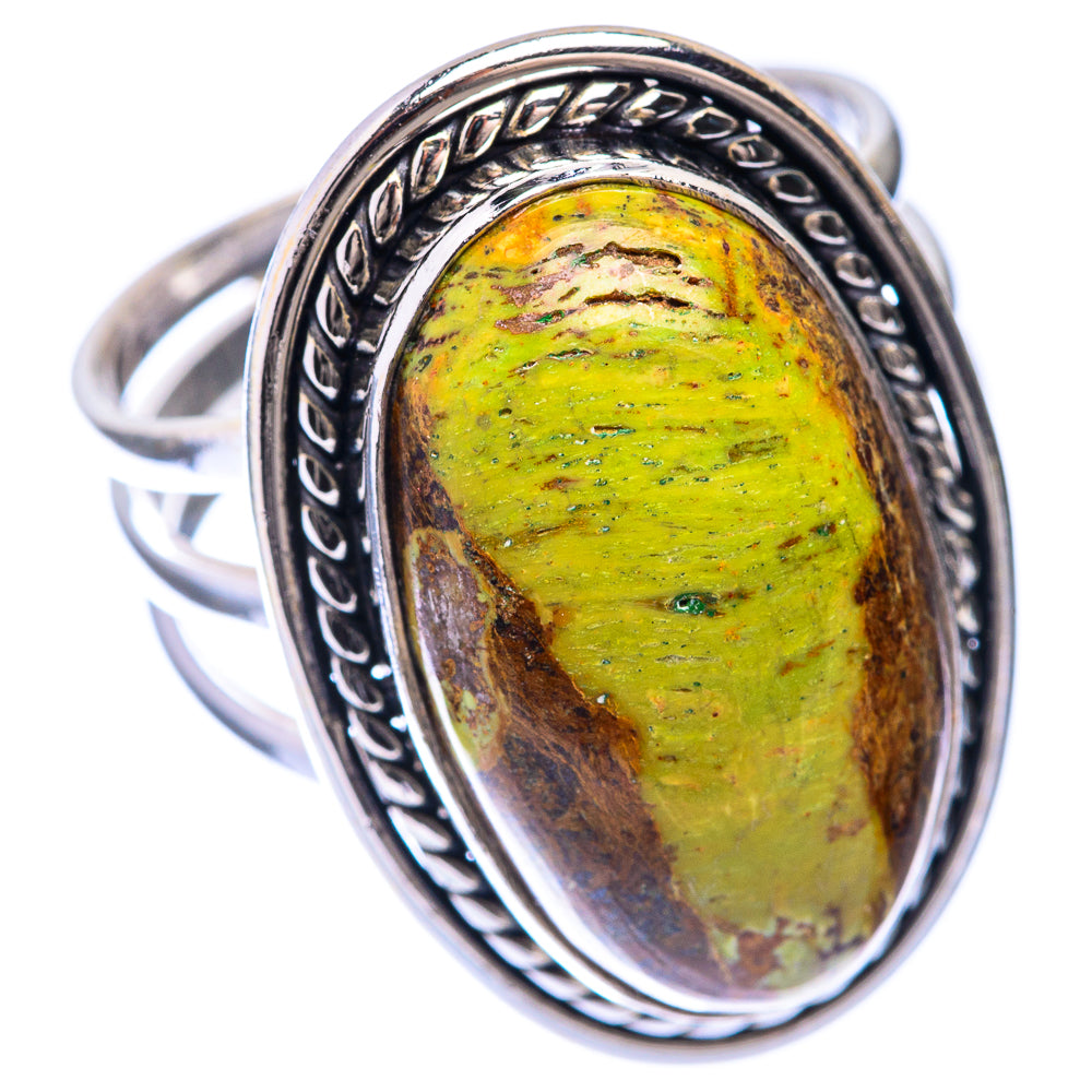 Large Gaspeite Ring Size 9.25 (925 Sterling Silver) R141423