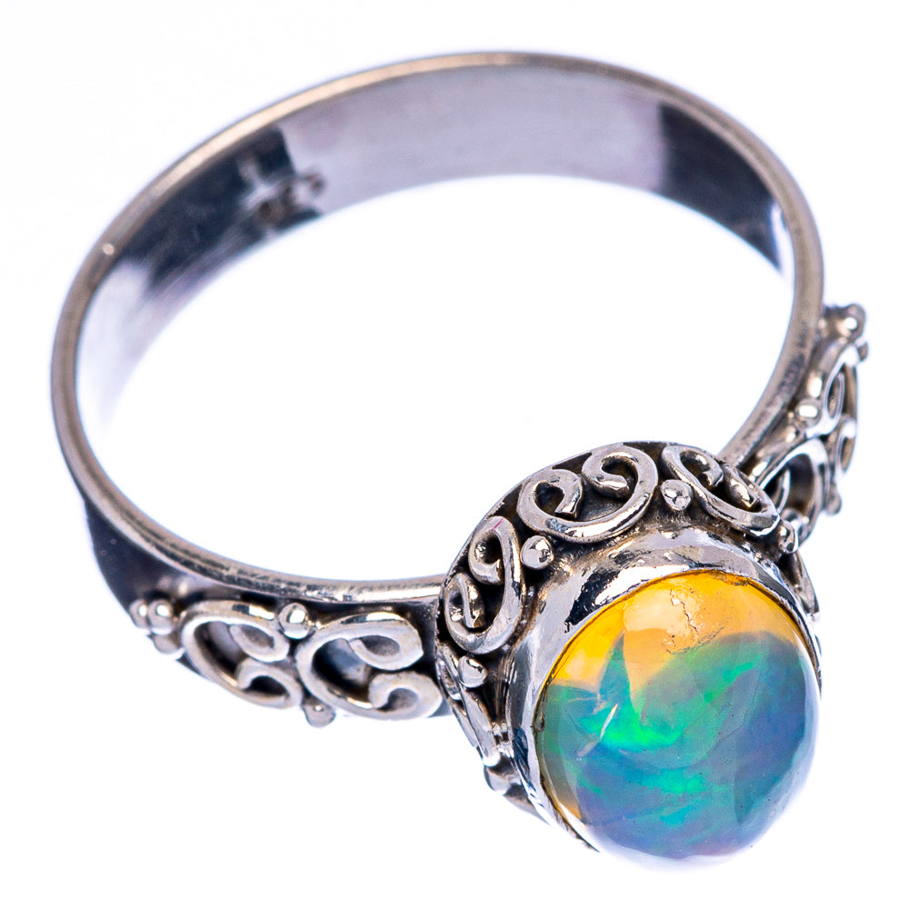 Rare Ethiopan Opal Ring Size 7 (925 Sterling Silver) R146160