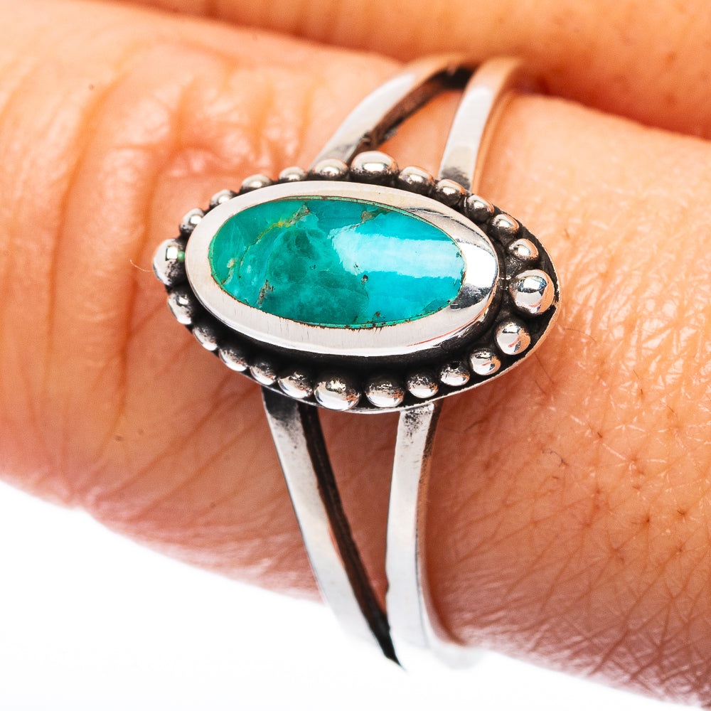 Rare Arizona Turquoise Ring Size 9.75 (925 Sterling Silver) R3247