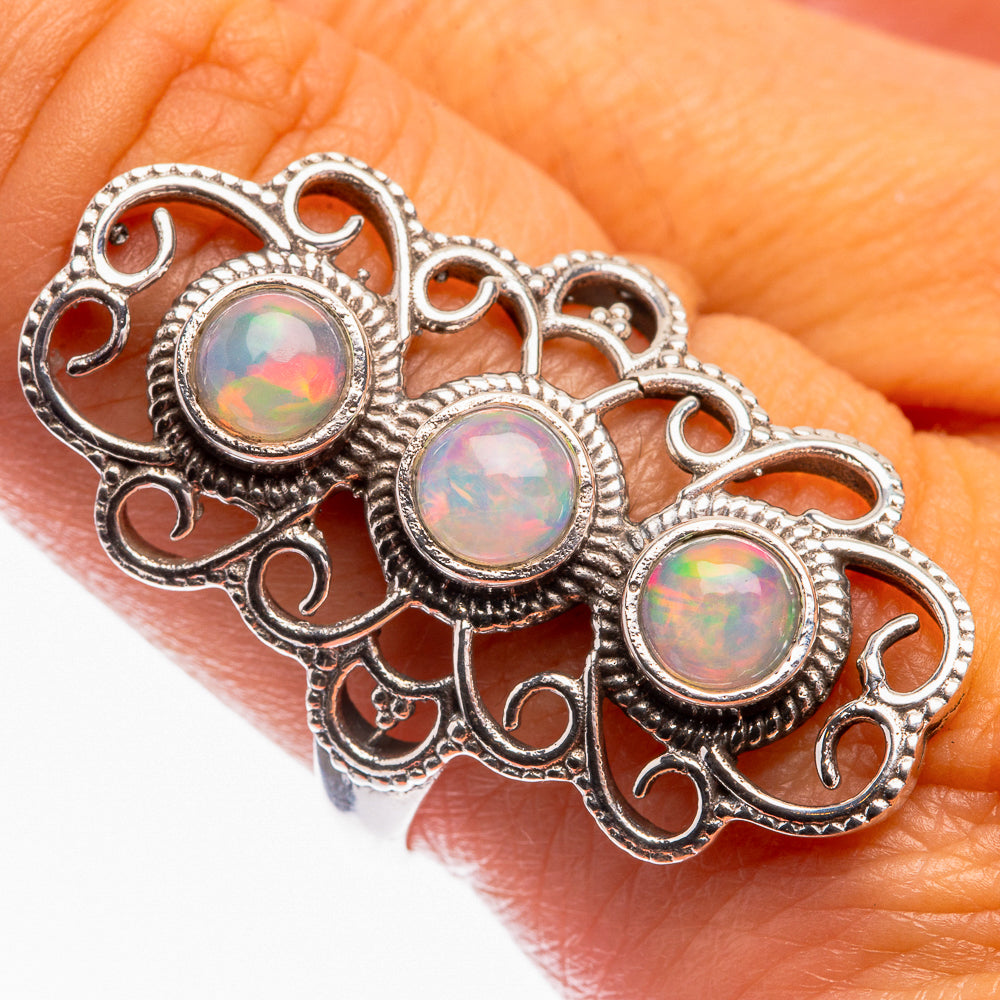 Natural Ethiopian Opal Ring Size 9.25 (925 Sterling Silver) R142167