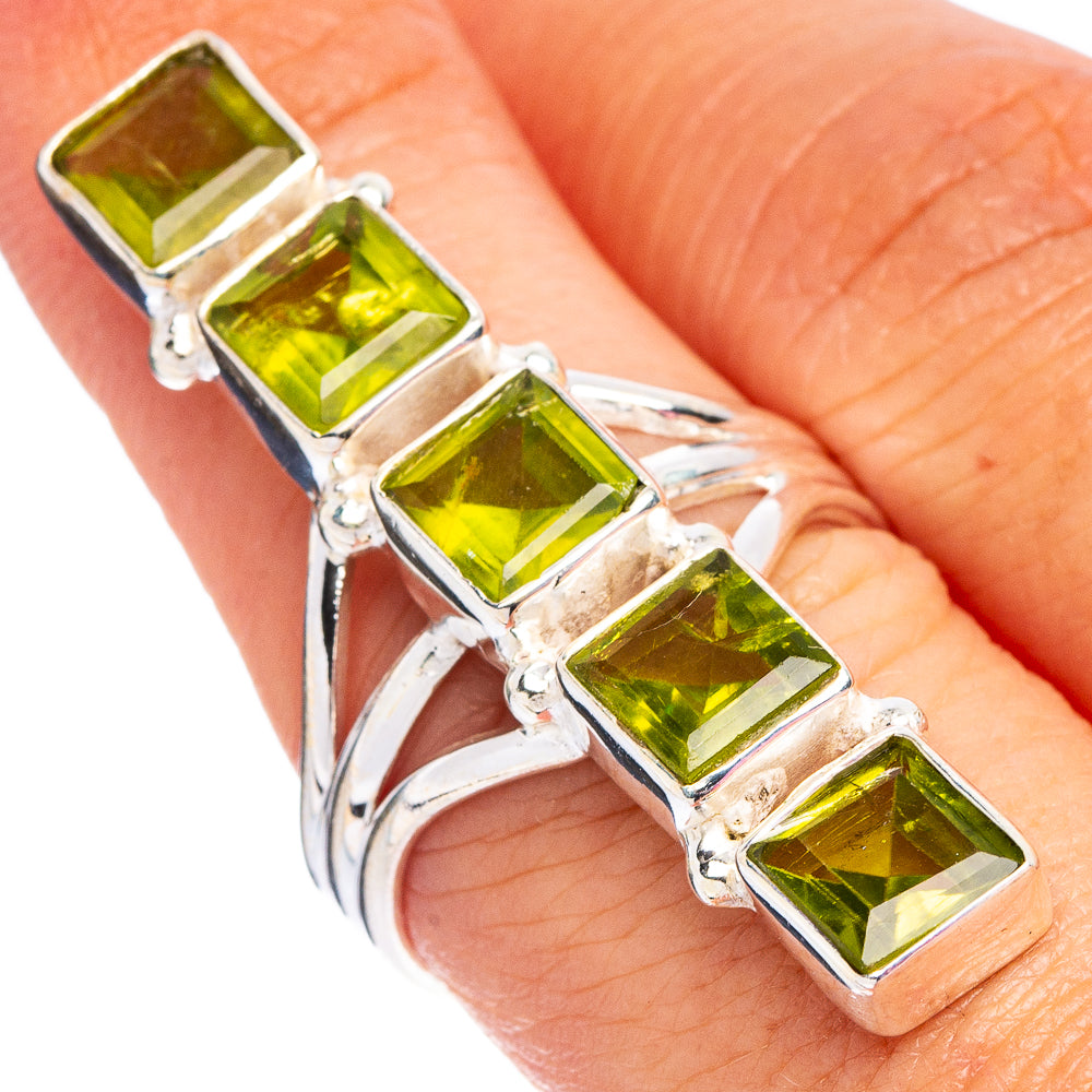 Peridot Ring Size 8 (.925 Sterling Silver)