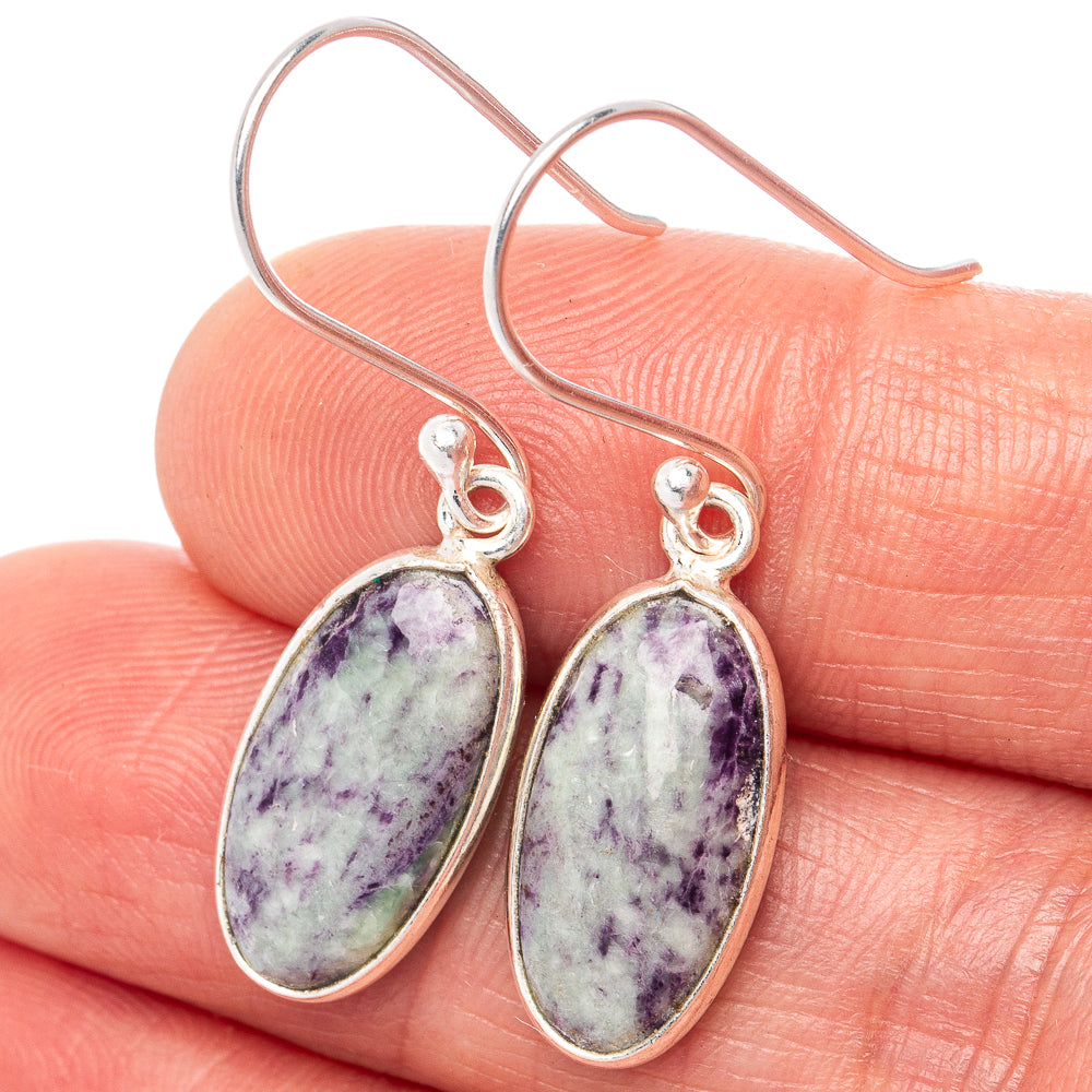 Kammererite Earrings 1 3/8" (.925 Sterling Silver)