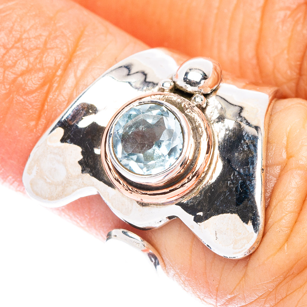 Blue Topaz Ring Size 5 (925 Sterling Silver) R147039