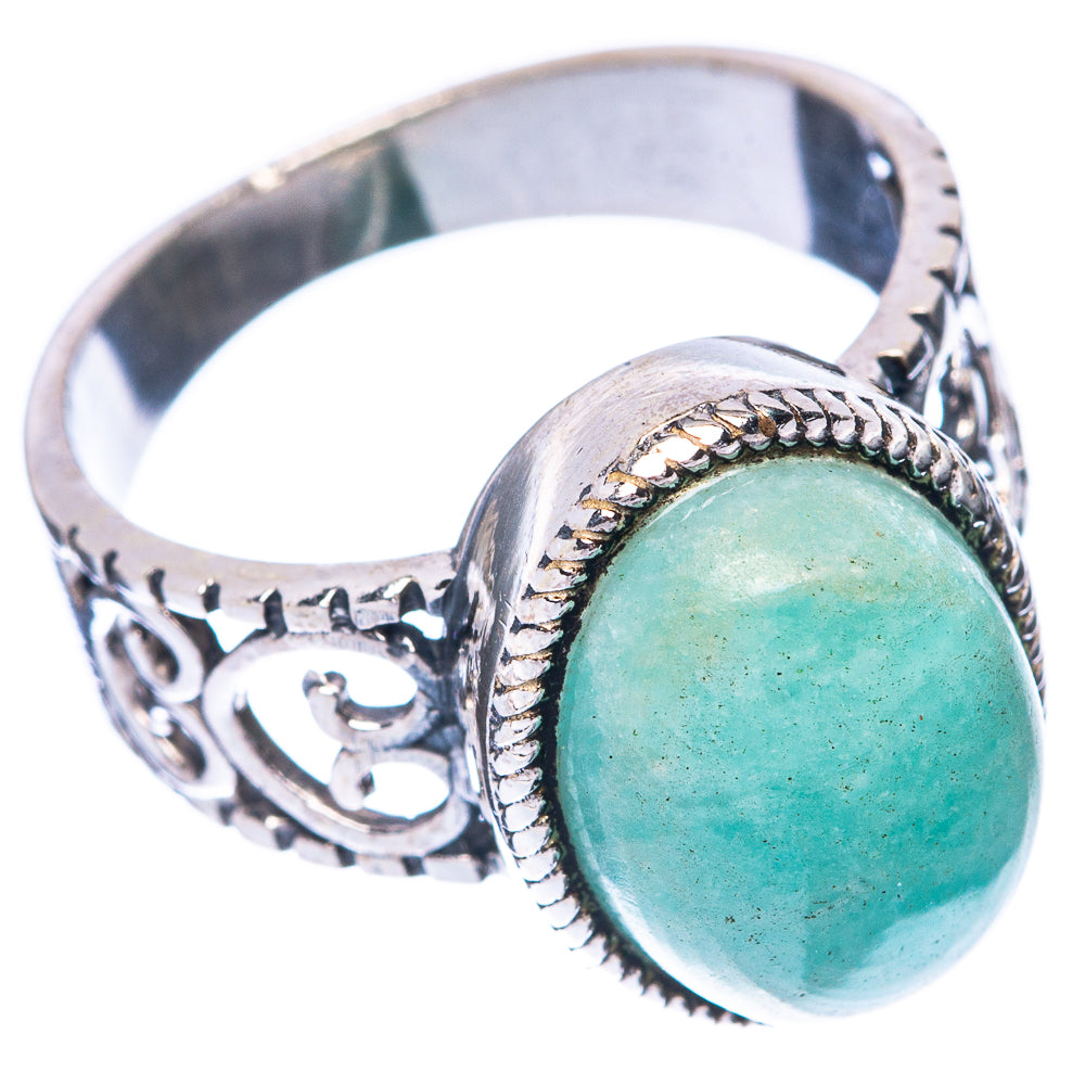 Amazonite 925 Sterling Silver Ring Size 7.75 (925 Sterling Silver) R5409
