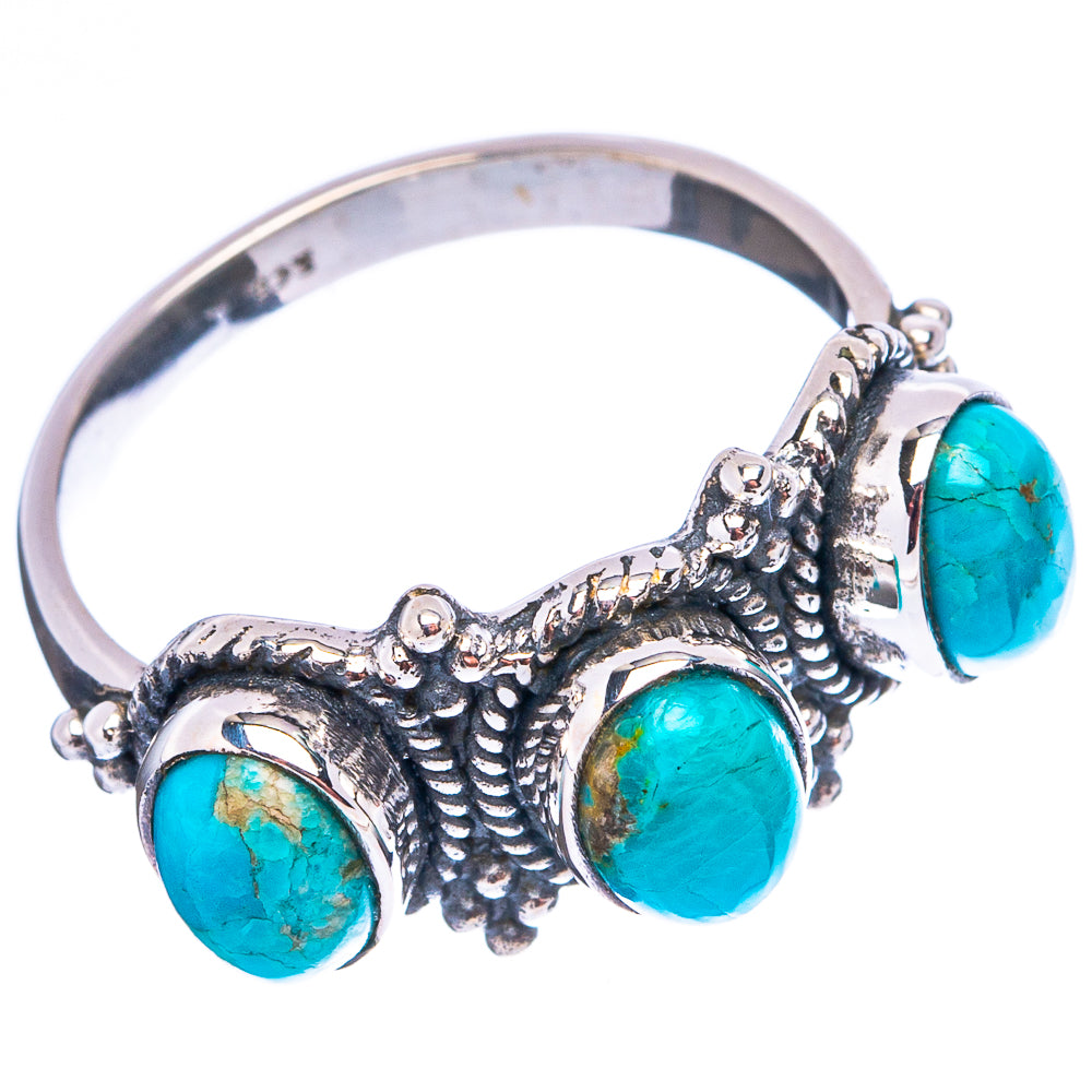 Mohave Turquoise Ring Size 7.5 (.925 Sterling Silver)