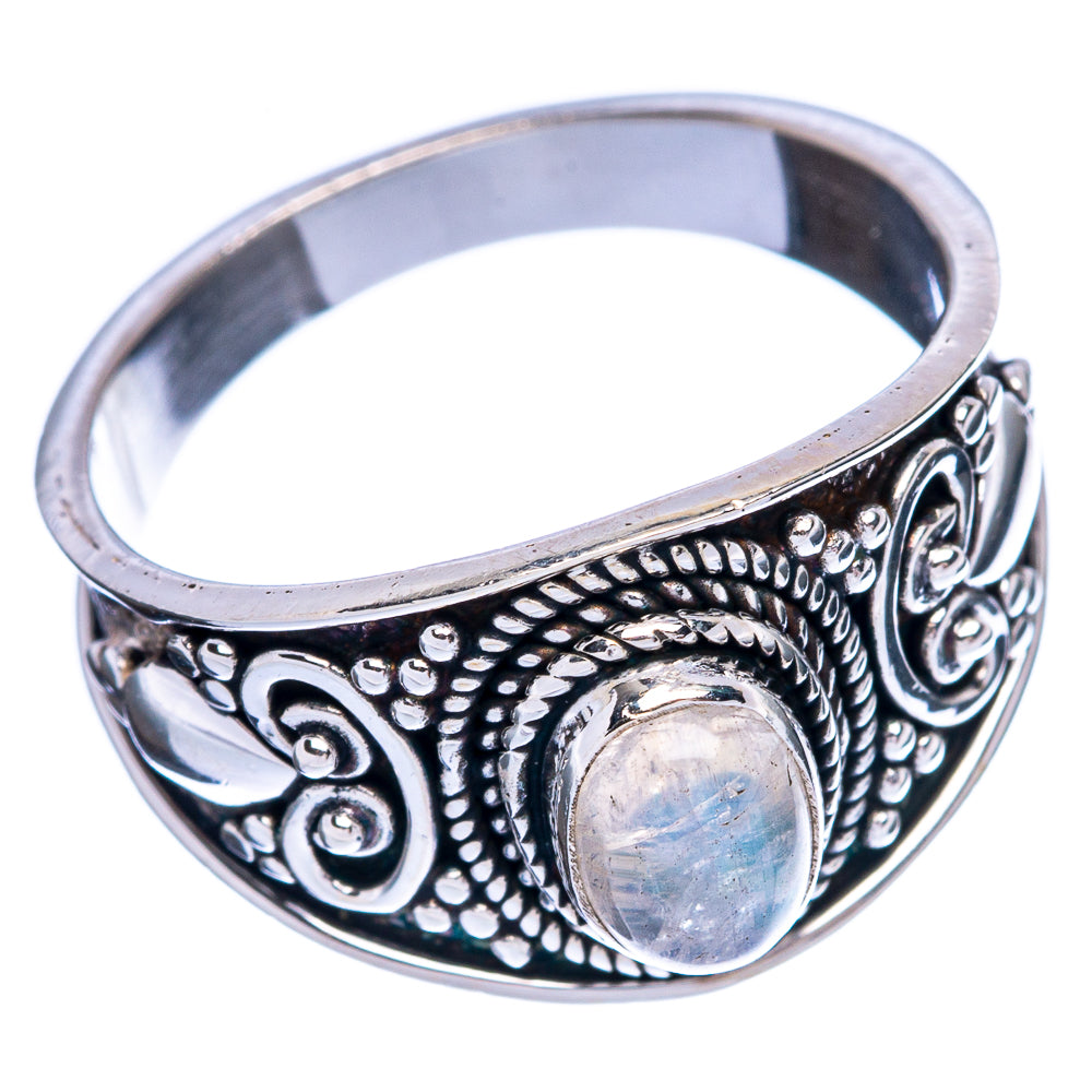 Rainbow Moonstone Ring Size 8 (925 Sterling Silver) R146441
