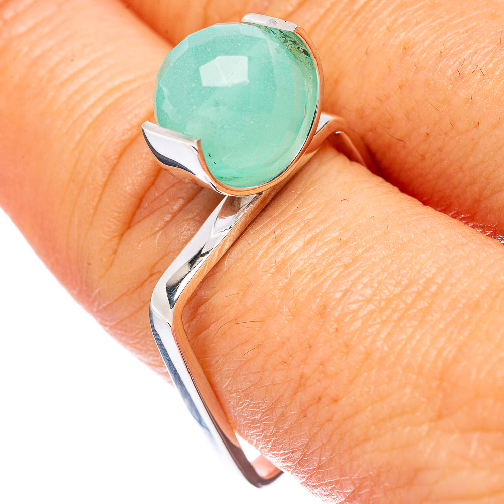 Asc Premium Natural Aquamarine Ring Size 8.5 (925 Sterling Silver) R3506