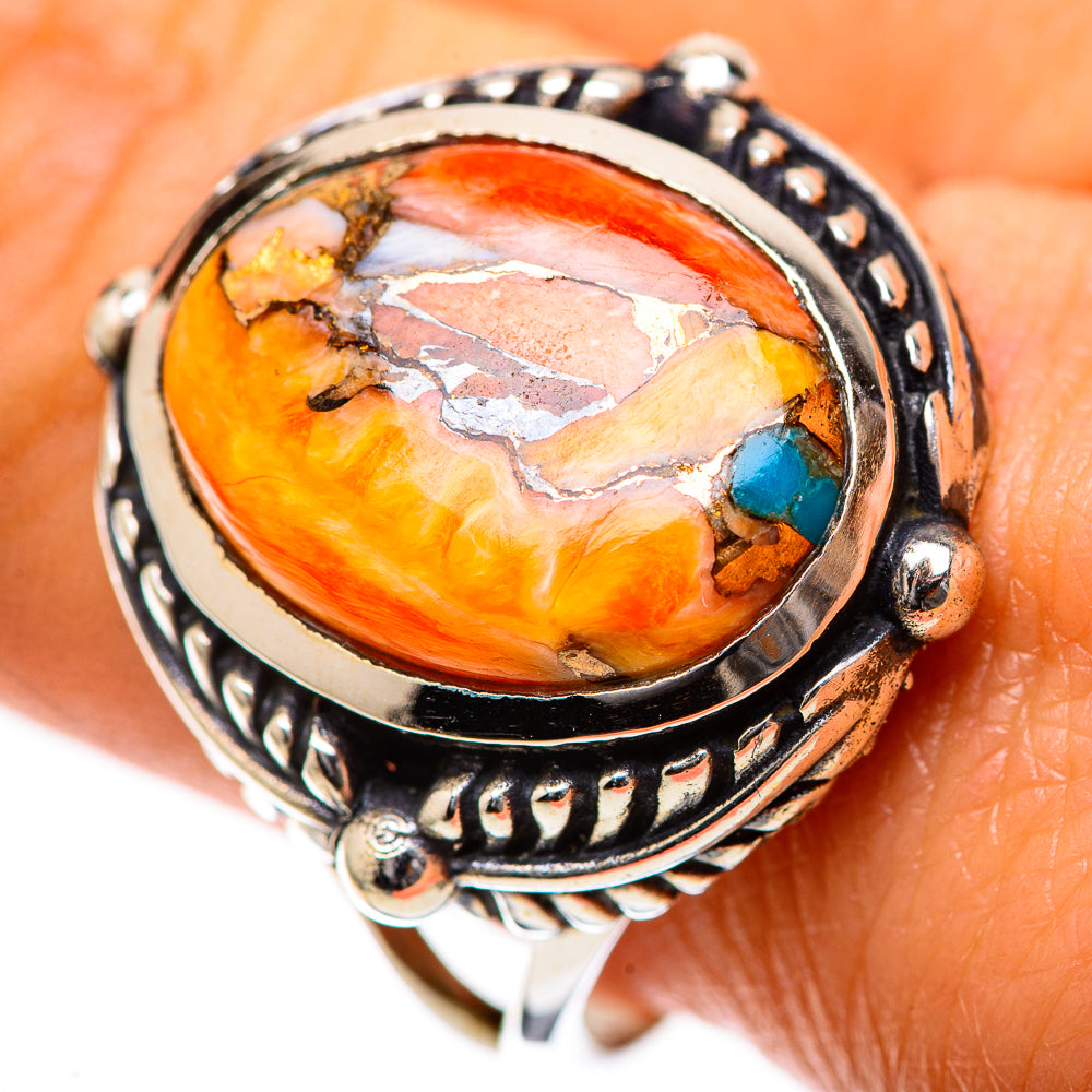 Spiny Oyster Turquoise Ring Size 10 (925 Sterling Silver) RING139177