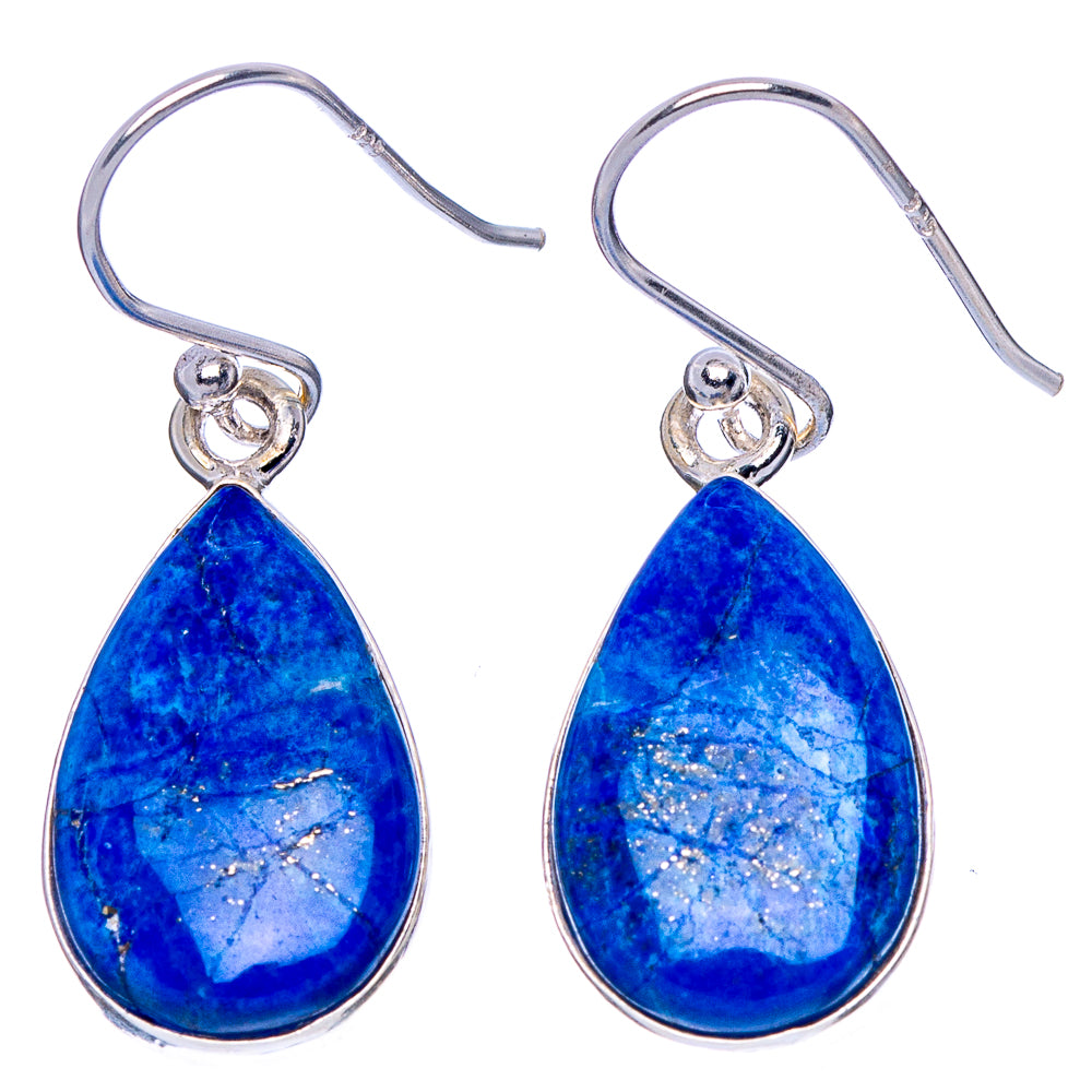 Lapis Lazuli Earrings 1 3/8" (925 Sterling Silver) E1802