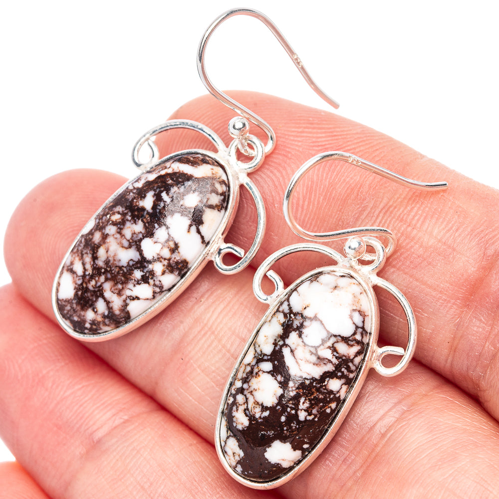 Wild Horse Jasper 925 Sterling Silver Earrings 1 1/2" (925 Sterling Silver) E1228