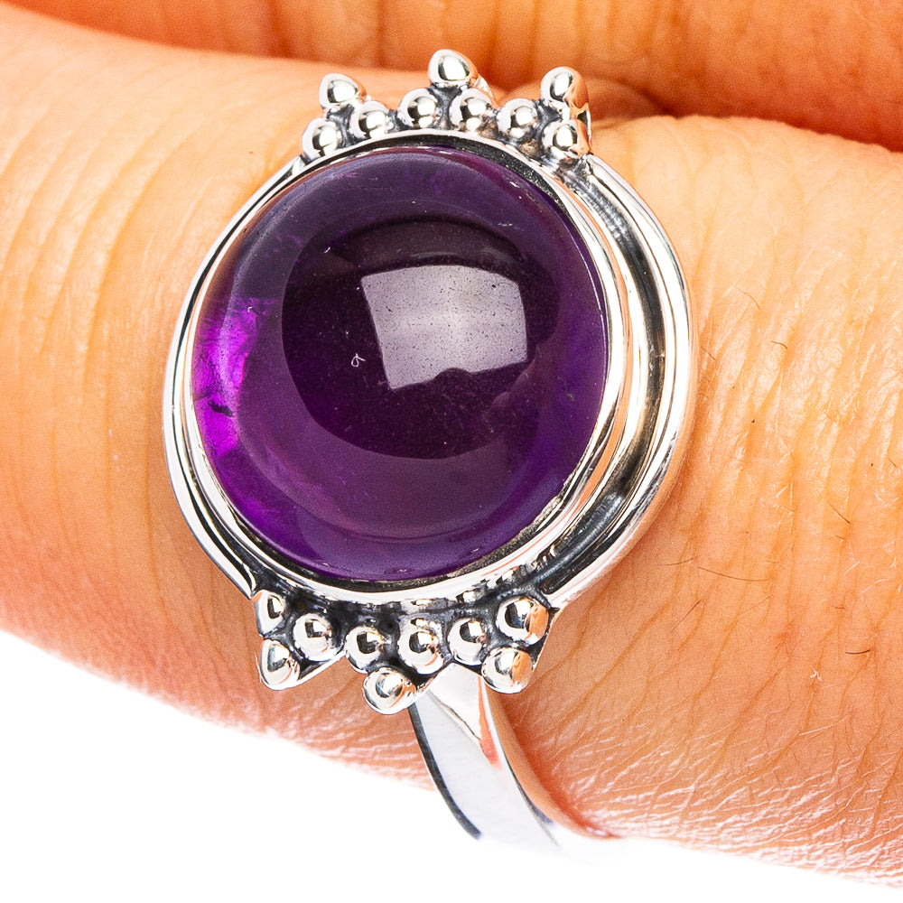 Amethyst 925 Sterling Silver Premium Ring Size 9 (925 Sterling Silver) R6560