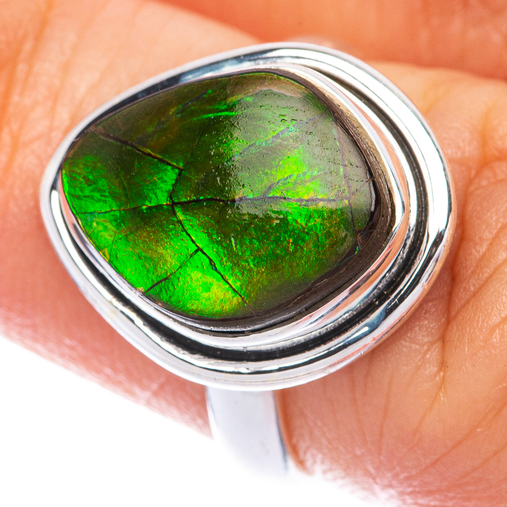 Ammolite Ring Size 5.5 (925 Sterling Silver) R144968