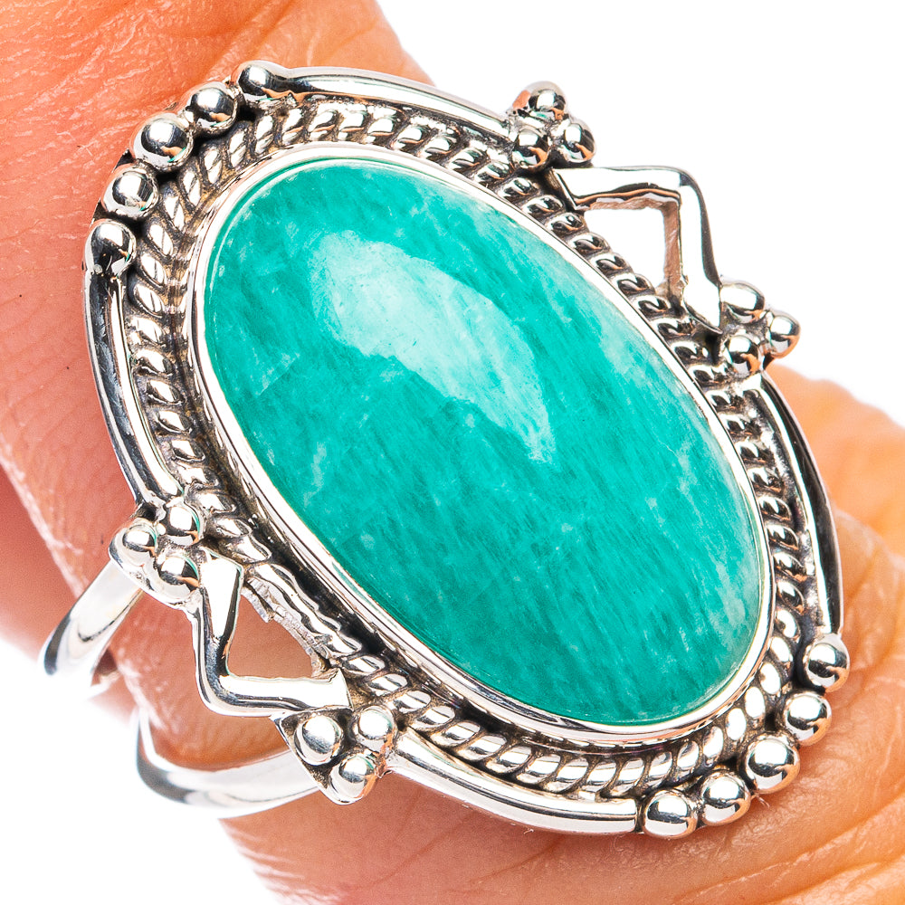Premium Amazonite Ring Size 5.75 (925 Sterling Silver) R8167