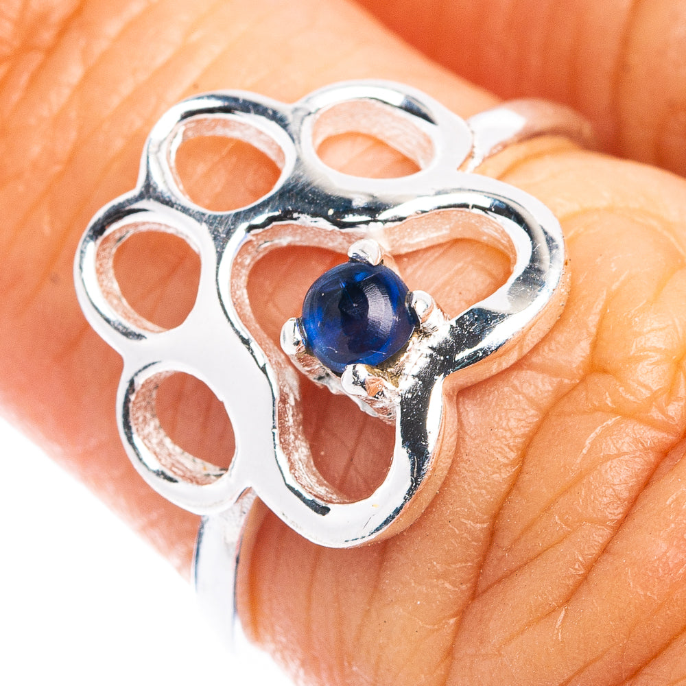 Kyanite Paw Dainty Ring Size 5.75 (.925 Sterling Silver)