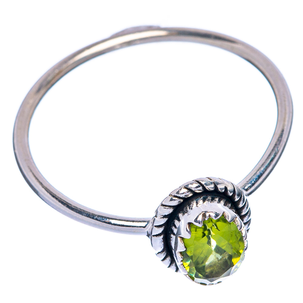 Peridot Dainty Ring Size 8.75 (925 Sterling Silver) R145380