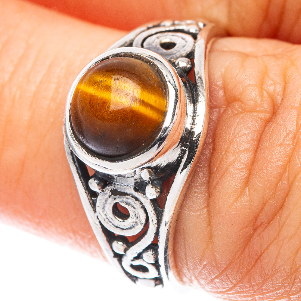 Tiger Eye 925 Sterling Silver Ring Size 6.75 (925 Sterling Silver) R5365