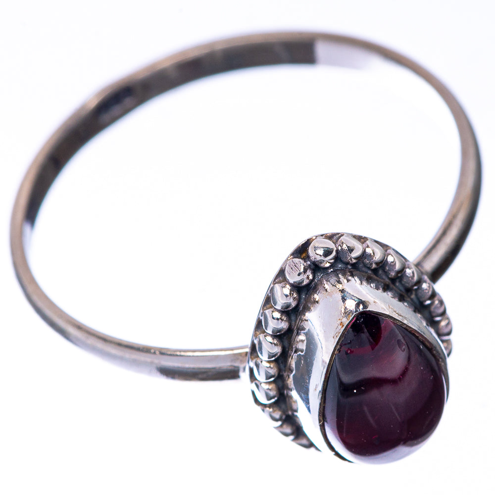 Garnet Dainty Ring Size 9.25 (925 Sterling Silver) R145182