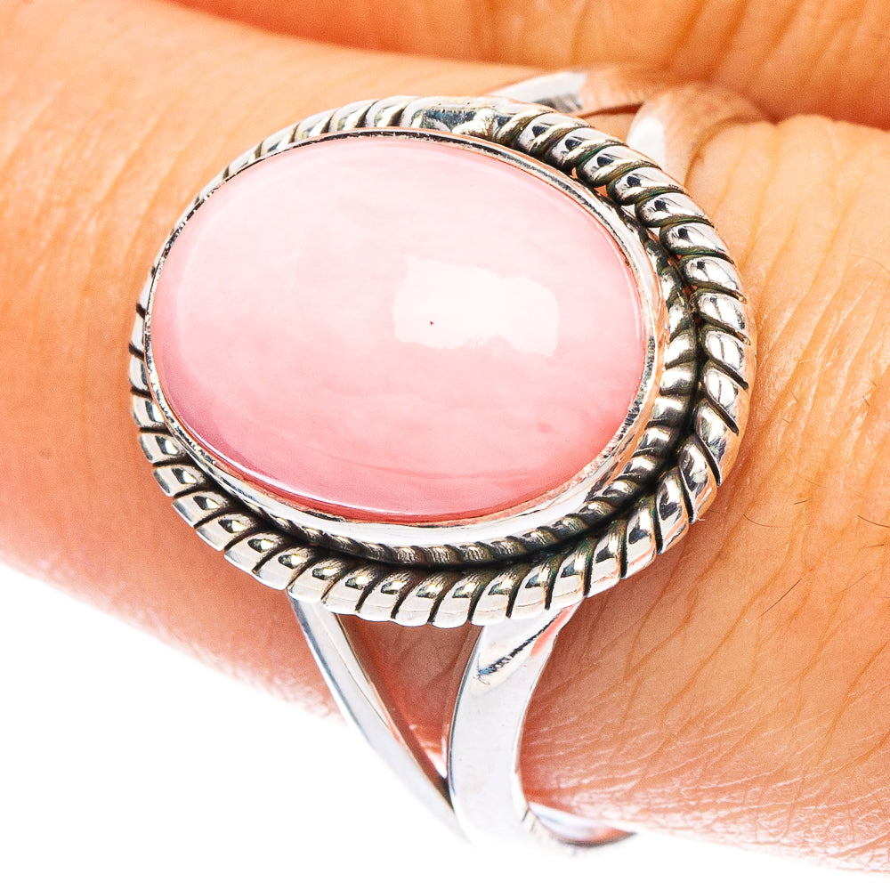 Pink Opal Ring Size 8.75 (925 Sterling Silver) R7266