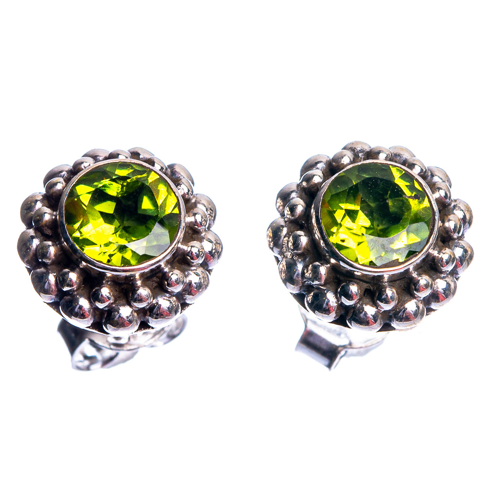 Peridot Dainty Earrings 3/8" (925 Sterling Silver) E432498