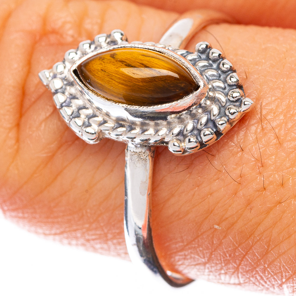 Tiger Eye Dainty Ring Size 9.25 (925 Sterling Silver) R145009