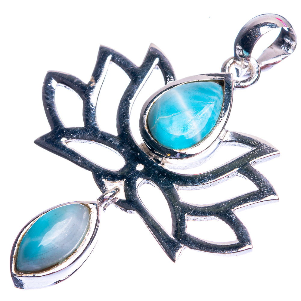 Larimar Dainty Pendant 1 5/8" (925 Sterling Silver) P39139