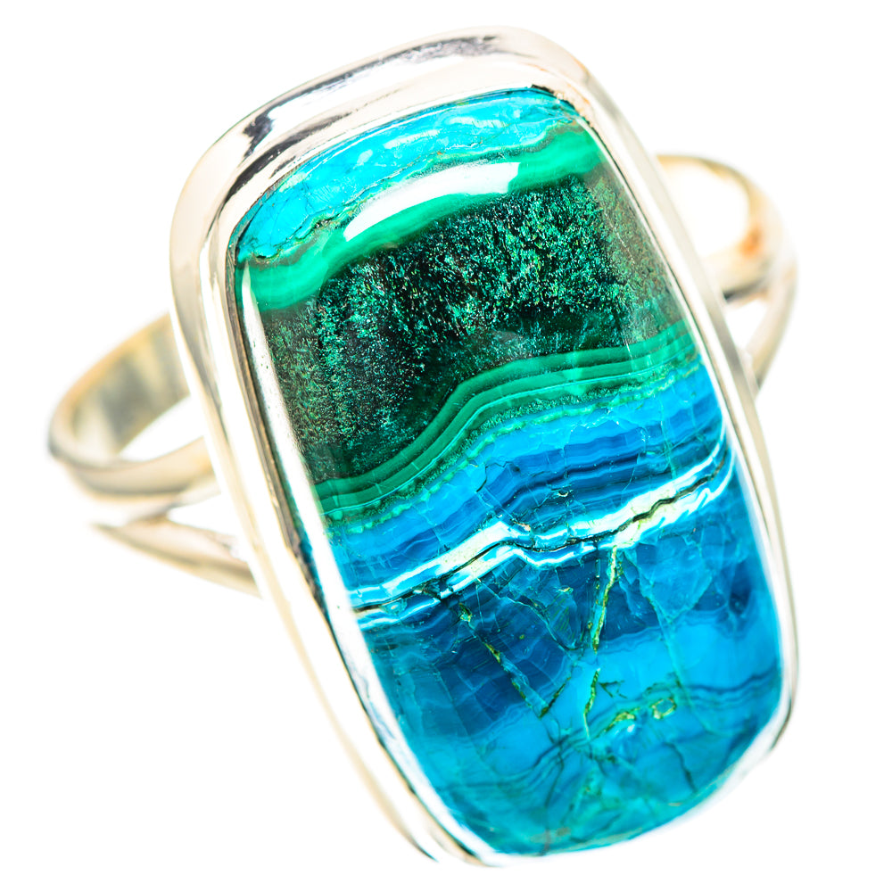 Malachite In Chrysocolla Ring Size 11.75 (925 Sterling Silver) RING138975