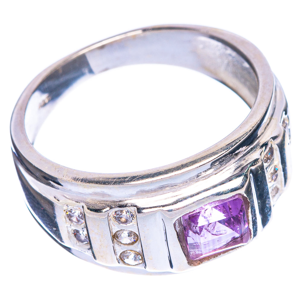 Faceted Amethyst Ring Size 7.75 (925 Sterling Silver) R1117