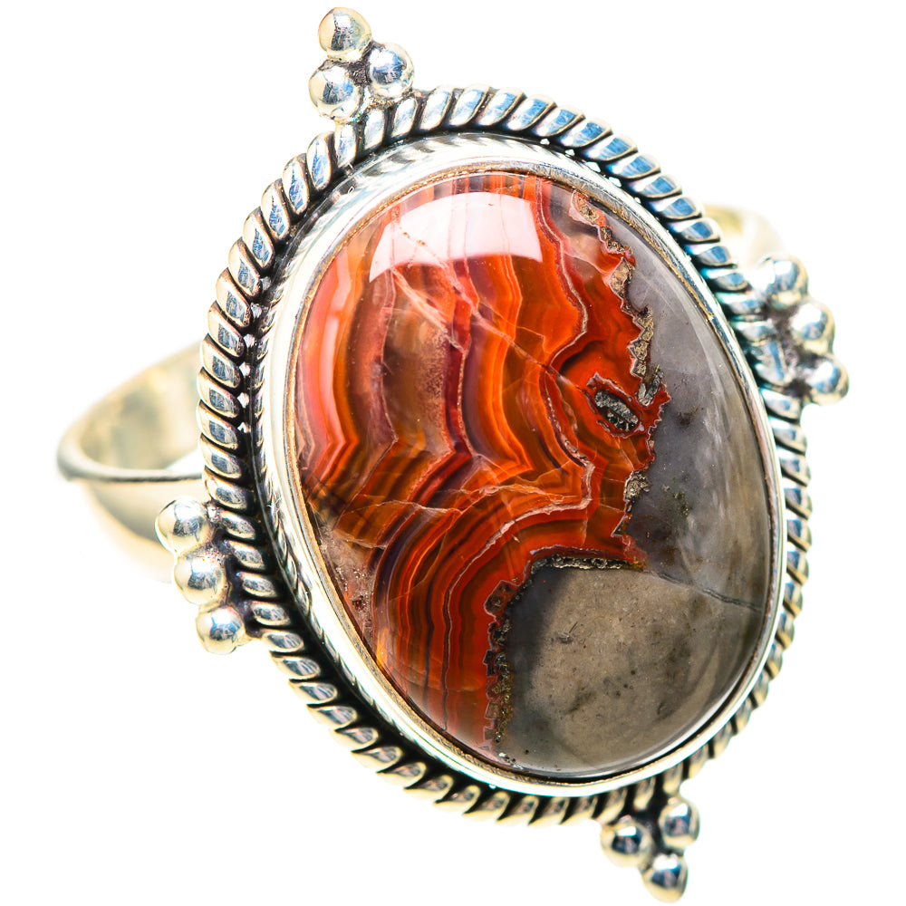Crazy Lace Agate Ring Size 10.5 (925 Sterling Silver) RING138875