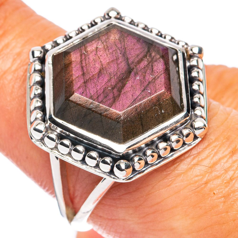 Premium Labradorite Ring Size 7.25 (925 Sterling Silver) R8143