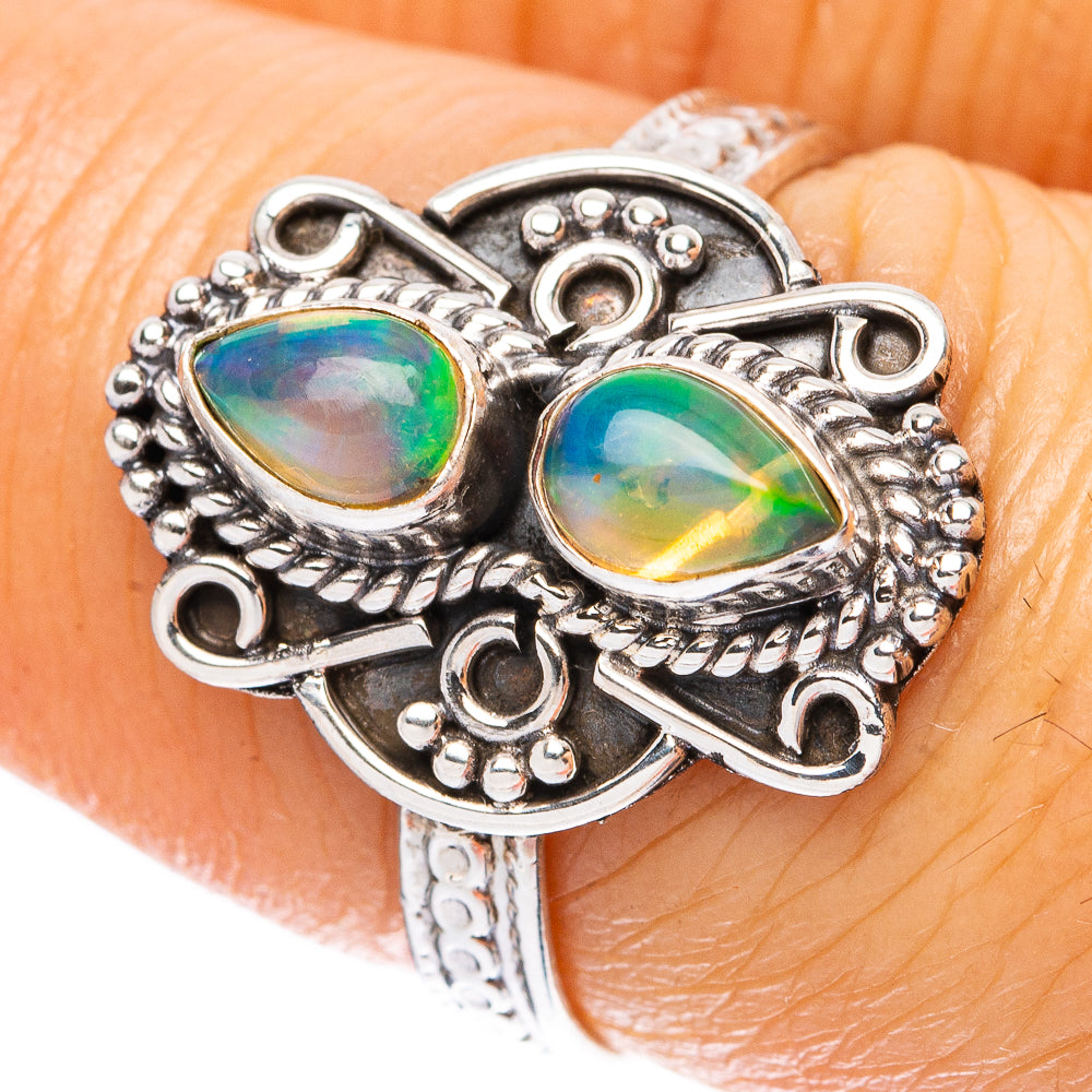Rare Ethiopian Opal Ring Size 7 (925 Sterling Silver) R4078