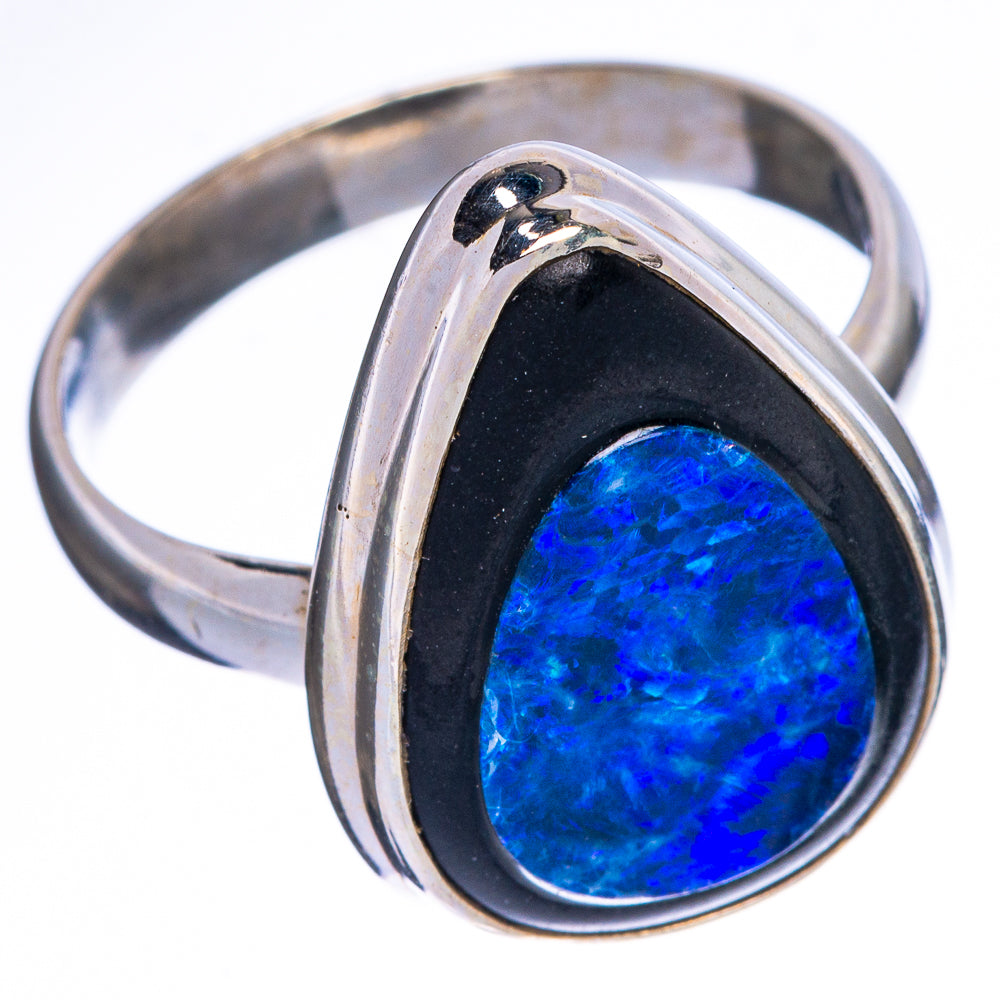 Rare Doublet Opal Ring Size 9 (925 Sterling Silver) R1409