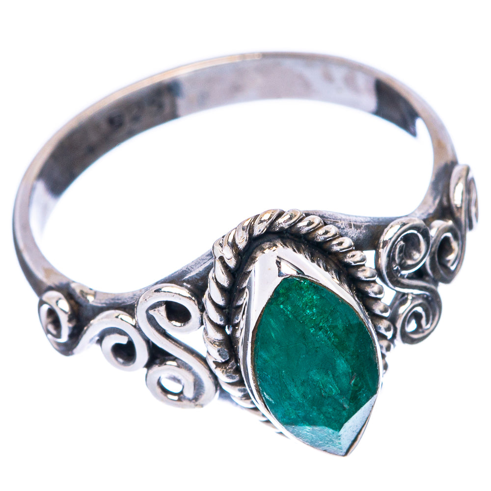 Green Sillimanite Dainty Ring Size 6.75 (925 Sterling Silver) R5775